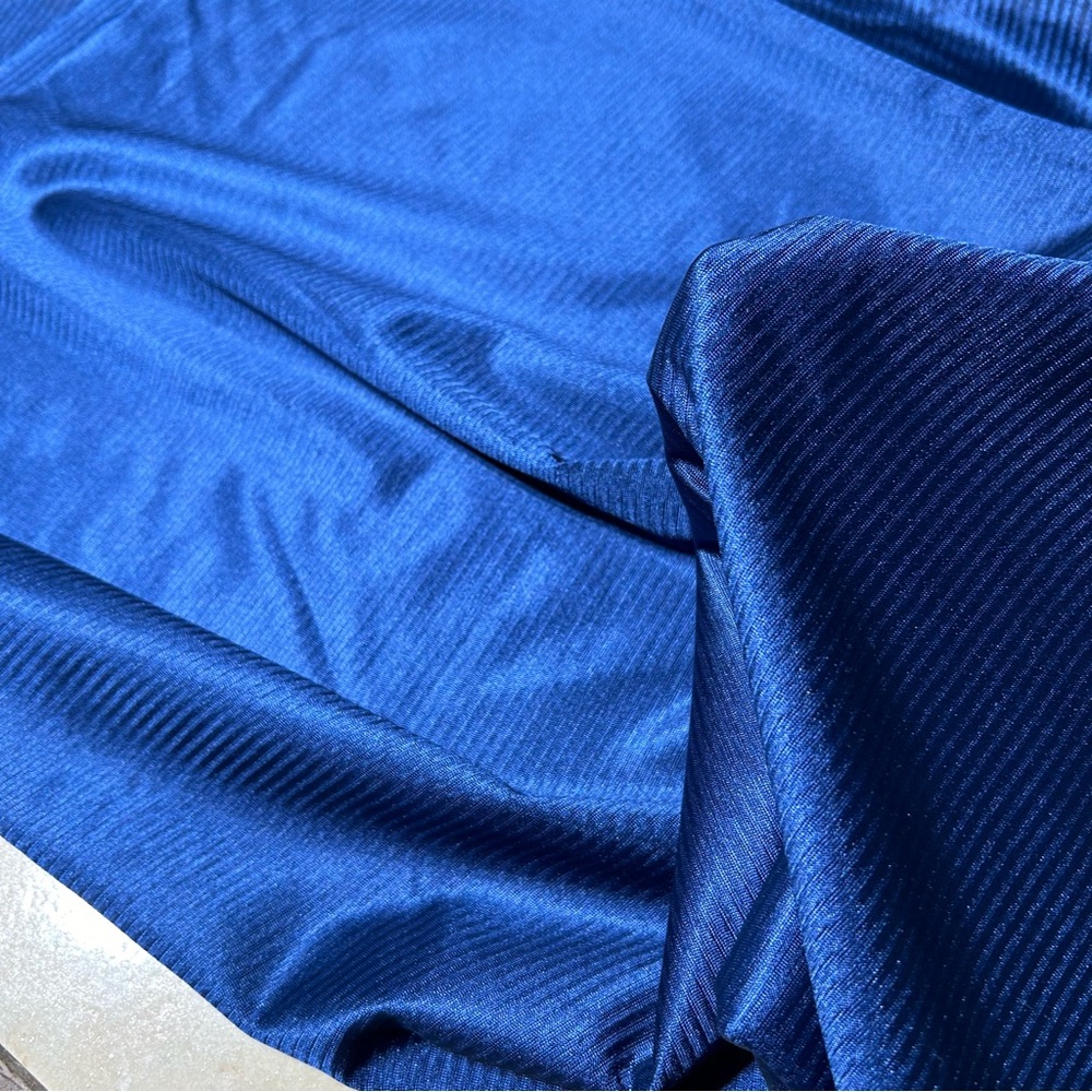 Polyester knit Dazzle knit navy fabric lot